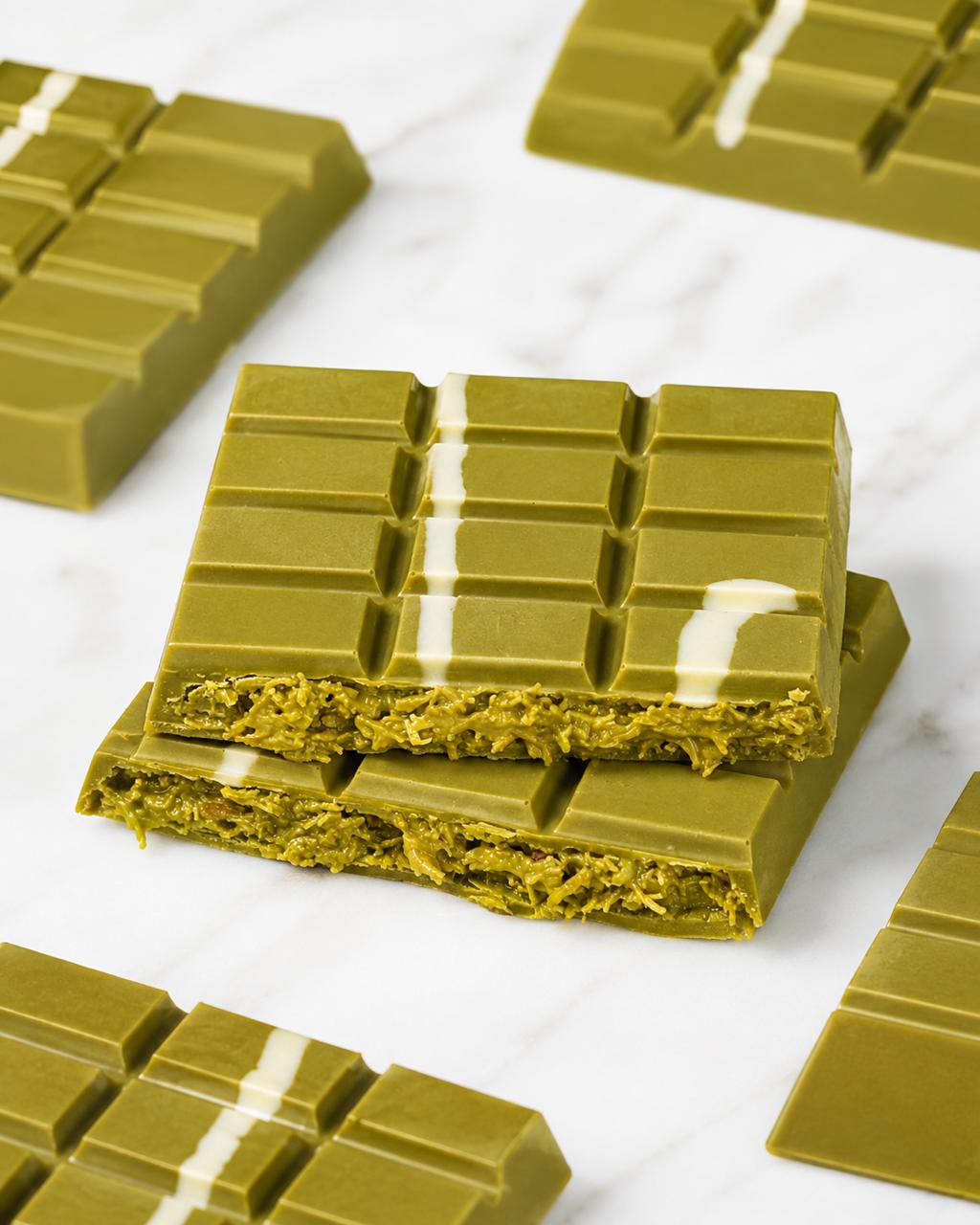 Dubai Chocolate Matcha Pistachio Kunafa - 100Grams
