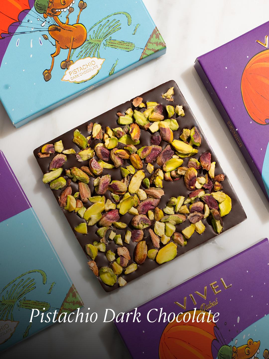 Pistachio Dark Chocolate Bar