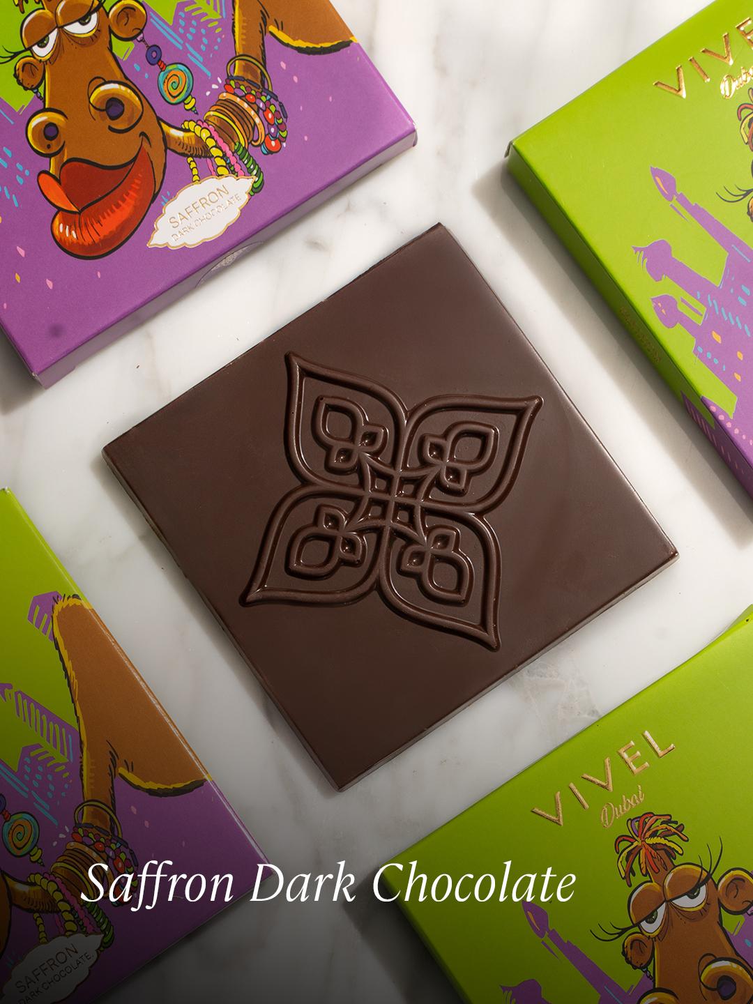 Saffron Dark Chocolate Bar