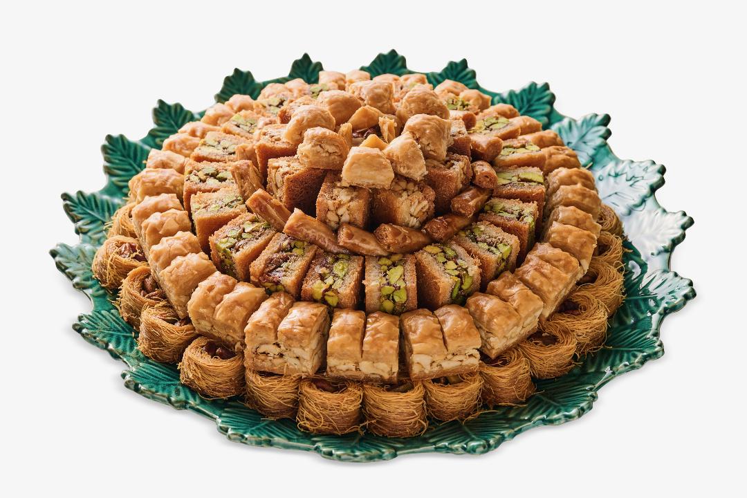 SMALL ROUND BAQLAWA TRAY